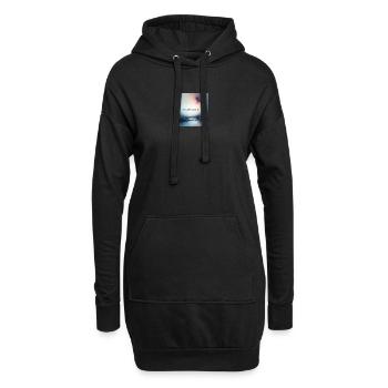 Flançaille Brume Crépuscule - Sweat-shirt à capuche long Femme - noir - Devant