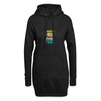 Équipe du Parti indonésien - Sweat-shirt à capuche long Femme - noir - Devant