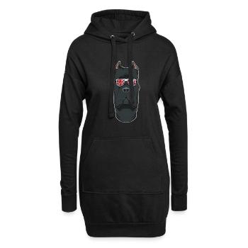 Cane Corso UK Sunglasses I English Flag I Union - Hoodie-Kleid - Schwarz - Vorne