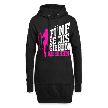 Cowboy - Hoodie-Kleid - Schwarz - Vorne