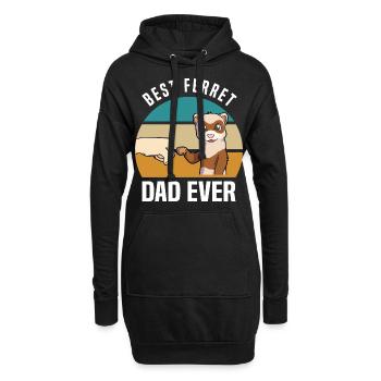 Frettchen Liebhaber Sprüche | Haustier Geschenke - Hoodie-Kleid - Schwarz - Vorne