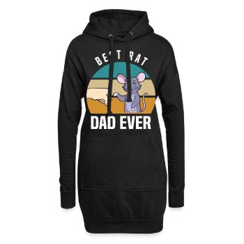 Ratten Liebhaber | Ratte Haustiere Tiere Geschenke - Hoodie-Kleid - Schwarz - Vorne