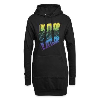 Bottrop Deutschland Stadt Schrift Skyline Heimat - Hoodie-Kleid - Schwarz - Vorne