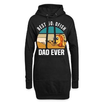 Goldfisch Haustier | Fische Goldfische Geschenke - Hoodie-Kleid - Schwarz - Vorne