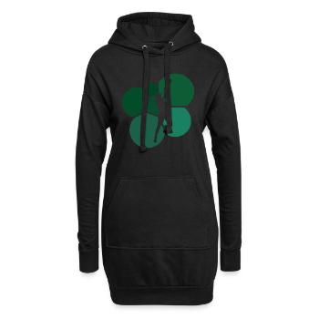 Volley-ball Volleyball de plage Joueur de volleyball de plage - Sweat-shirt à capuche long Femme - noir - Devant