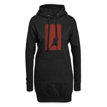 Boxing Boxing Hook - Hoodie-Kleid - Schwarz - Vorne