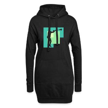 Lacrosse Crosse Stock Stocksport - Hoodie-Kleid - Schwarz - Vorne
