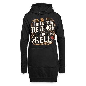 I Believe In Revenge I'll Heal In Hell 15 - Hoodie-Kleid - Schwarz - Vorne