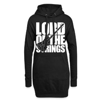 Bass Player gift LORD OF THE STRINGS Bassist - Sweat-shirt à capuche long Femme - noir - Devant