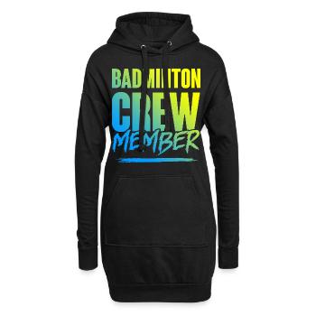 Équipe de badminton - Sweat-shirt à capuche long Femme - noir - Devant