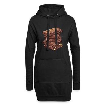Chocolat Chocolat - Sweat-shirt à capuche long Femme - noir - Devant