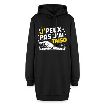 Ich kann nicht, ich habe Taïso – Körper - Hoodie-Kleid - Schwarz - Vorne