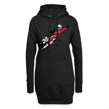 Moto Cross - motocross - Hoodie-Kleid - Schwarz - Vorne