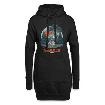 Summer Camp - Hoodie-Kleid - Schwarz - Vorne