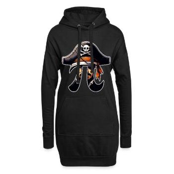 Pirate Pi Day Pirate Motif Fans de mathématiques Enseignant - Sweat-shirt à capuche long Femme - noir - Devant