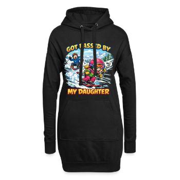 Lustiges Skifahren Family Ski Trip Got Passed - Hoodie-Kleid - Schwarz - Vorne