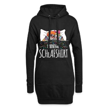 Chemise de nuit Carnival - Sweat-shirt à capuche long Femme - noir - Devant