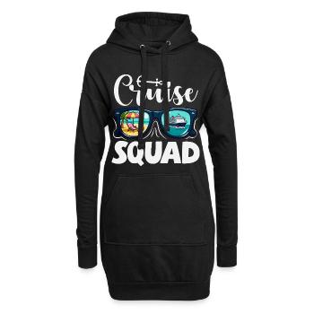Cruise Squad Sonnenbrille Urlaub Trip - Hoodie-Kleid - Schwarz - Vorne