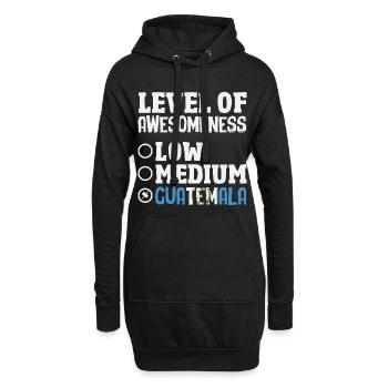Guatemala Flagge T-Shirt Stolz & Heimat Chapín - Hoodie-Kleid - Schwarz - Vorne