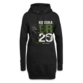GR20 Finisher Korsika Trekking Wanderung - Hoodie-Kleid - Schwarz - Vorne
