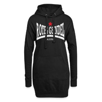 rotes gsindel, austria - Hoodie-Kleid - Schwarz - Vorne