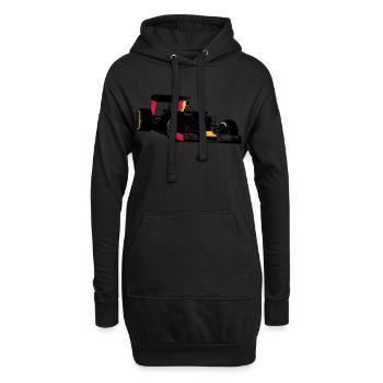 Formela One Racing - Sweat-shirt à capuche long Femme - noir - Devant