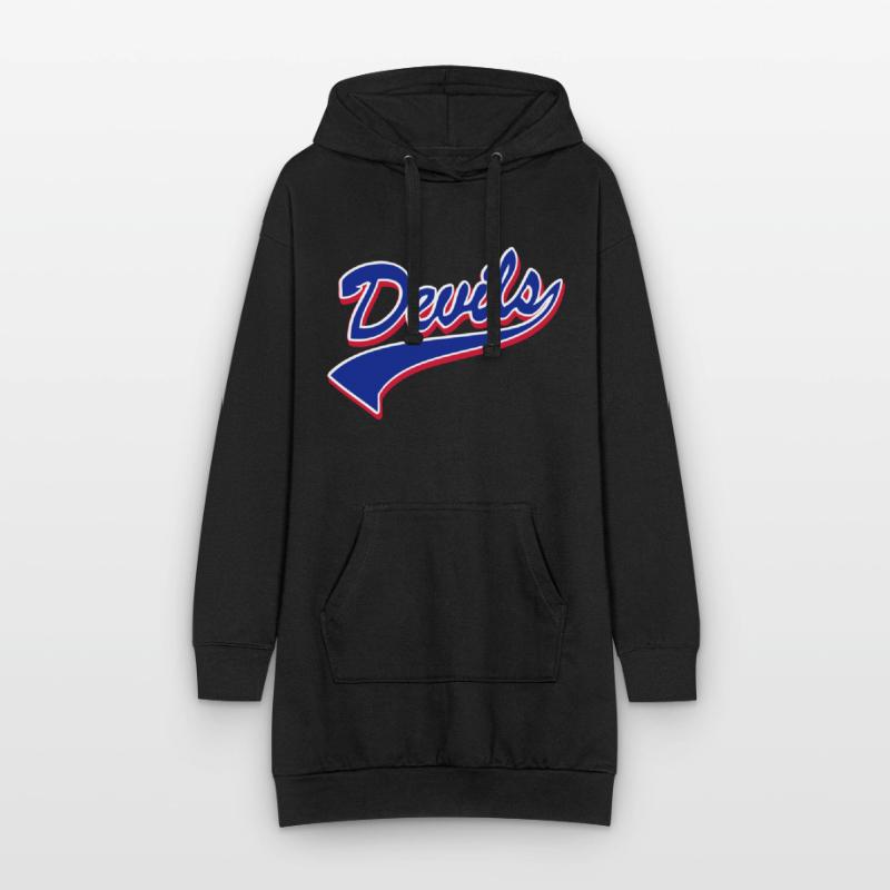 Devils Script Original Sweat-shirt à capuche long Femme