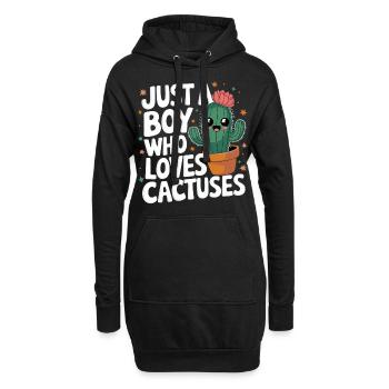 Cactus Cactus Plante du désert - Sweat-shirt à capuche long Femme - noir - Devant