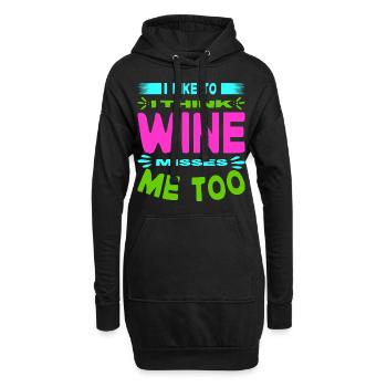 Mère Enceinte Bébé Nourrisson T-shirt Maman - Sweat-shirt à capuche long Femme - noir - Devant