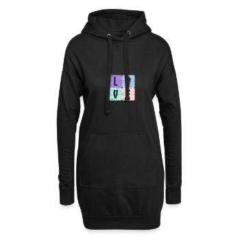 Un joueur de hockey - Sweat-shirt à capuche long Femme - noir - Devant