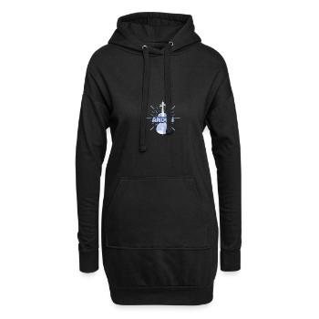 Andon als Vorname - Hoodie-Kleid - Schwarz - Vorne