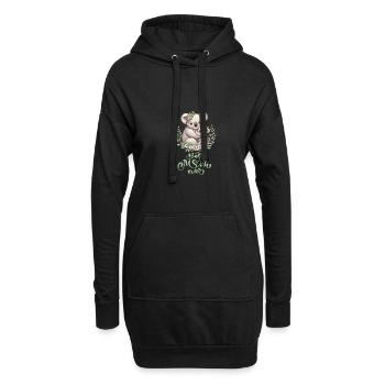 Best Mom Ever Koala Embrace Floral Wreath - Hoodie-Kleid - Schwarz - Vorne