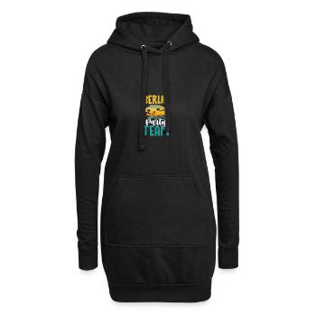 L’équipe du parti berlinois - Sweat-shirt à capuche long Femme - noir - Devant