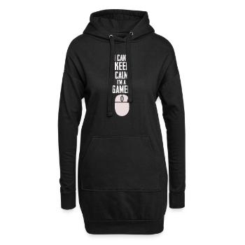 I Can't Keep Calm I'm A Gamer Funny T-Shirt - Hoodie Dress - black - Front