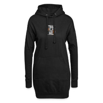 Graphique Sortir des sentiers battus - Sweat-shirt à capuche long Femme - noir - Devant