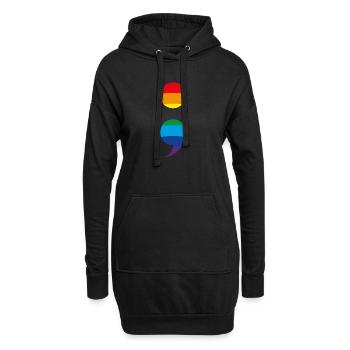 Point-virgule Prévention du suicide Point-virgule Point-virgule - Sweat-shirt à capuche long Femme - noir - Devant