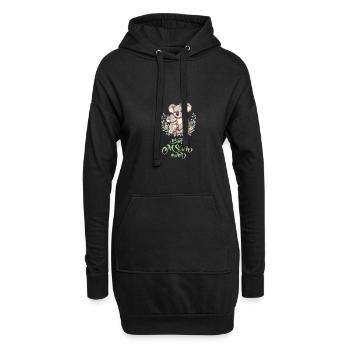 Best Mom Ever Koala Embrace Floral Wreath - Hoodie-Kleid - Schwarz - Vorne