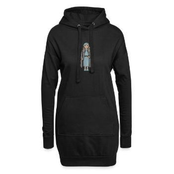 Greta Garbo - Hoodie-Kleid - Schwarz - Vorne