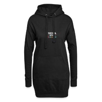 Travailleur social scolaire - Sweat-shirt à capuche long Femme - noir - Devant
