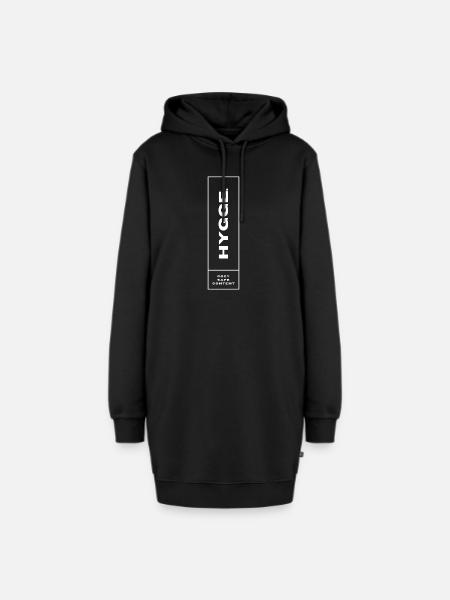 Hygge - Hoodie-Kleid - Schwarz