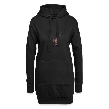 Geschenk für Conrad - Hoodie-Kleid - Schwarz - Vorne