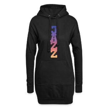 Jazz - Hoodie-Kleid - Schwarz - Vorne