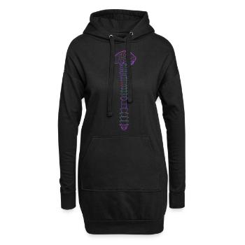Physiothérapeute - Sweat-shirt à capuche long Femme - noir - Devant