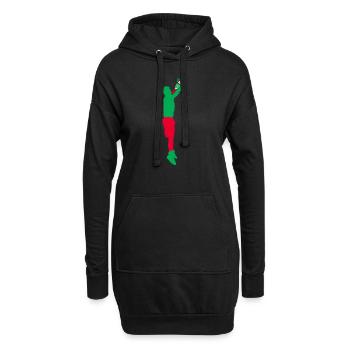 Alcool - Sweat-shirt à capuche long Femme - noir - Devant