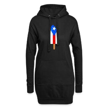 Puerto Rico - Hoodie-Kleid - Schwarz - Vorne