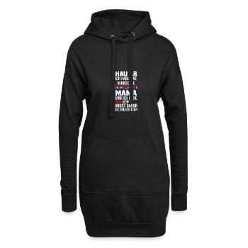 Kroaten Kroate Kroatin Hrvatska Kroatien - Hoodie-Kleid - Schwarz - Vorne