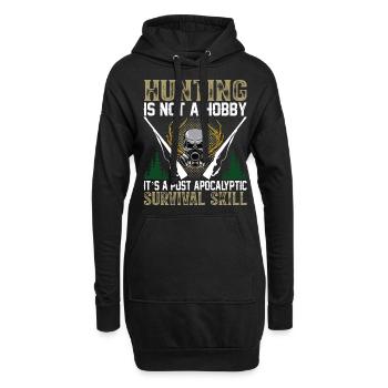 Hunting I Chasse I Chasse n’est pas un hobby - Sweat-shirt à capuche long Femme - noir - Devant