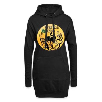 Nous sommes tous fous ici - Cheshire Cat - Sweat-shirt à capuche long Femme - noir - Devant