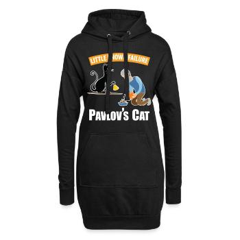 Le chat de Pavlov échec peu connu Psychologie drôle - Sweat-shirt à capuche long Femme - noir - Devant