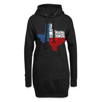 Texas Heart - Hoodie-Kleid - Schwarz - Vorne